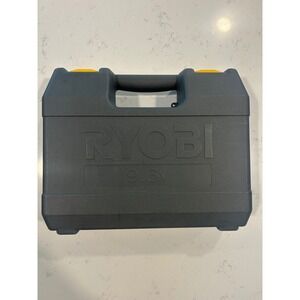 Ryobi 9.6V Cordless Drill Hard Storage Case SA960 with Manual Gray Yellow Latch